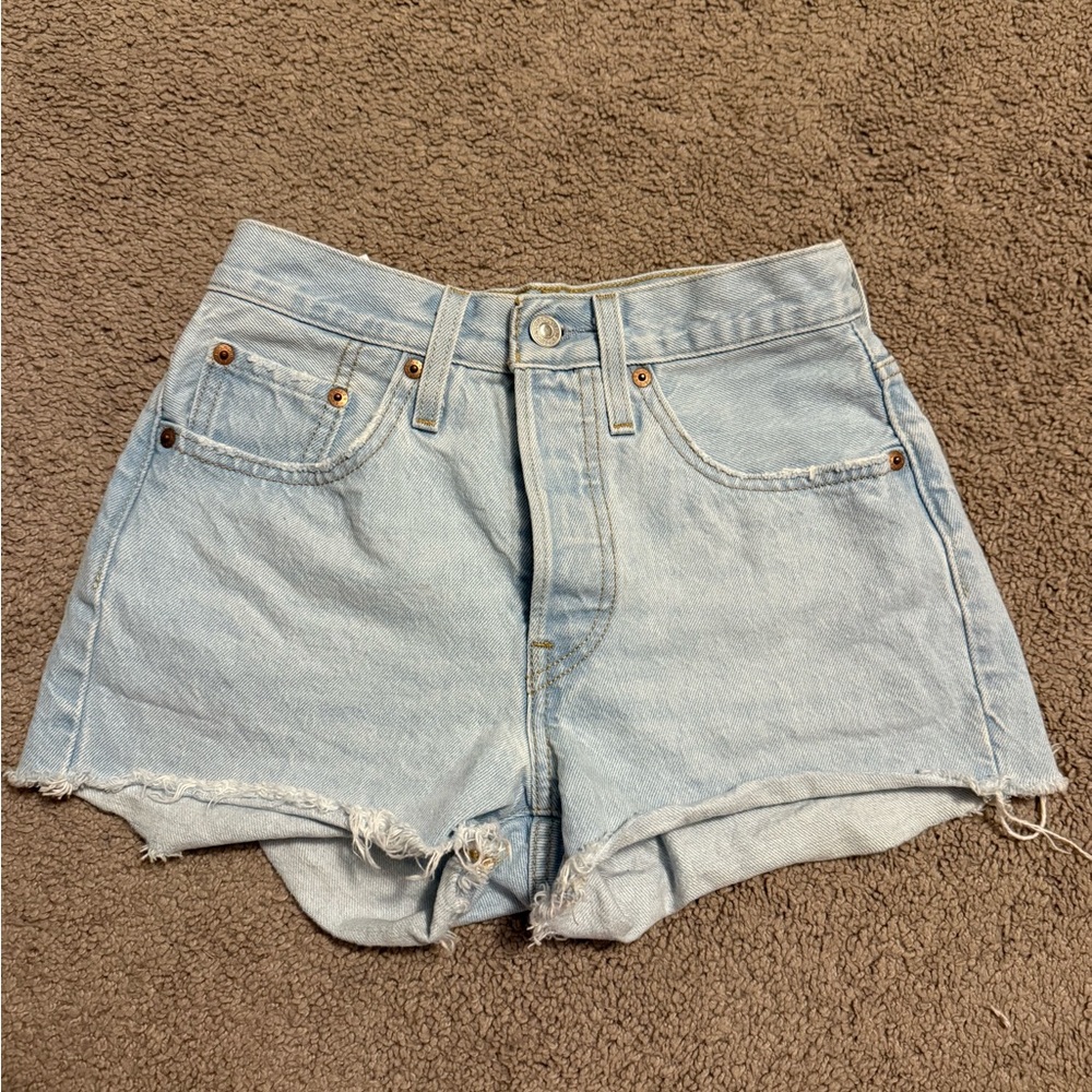 Levi's Women's Light Blue Denim Shorts